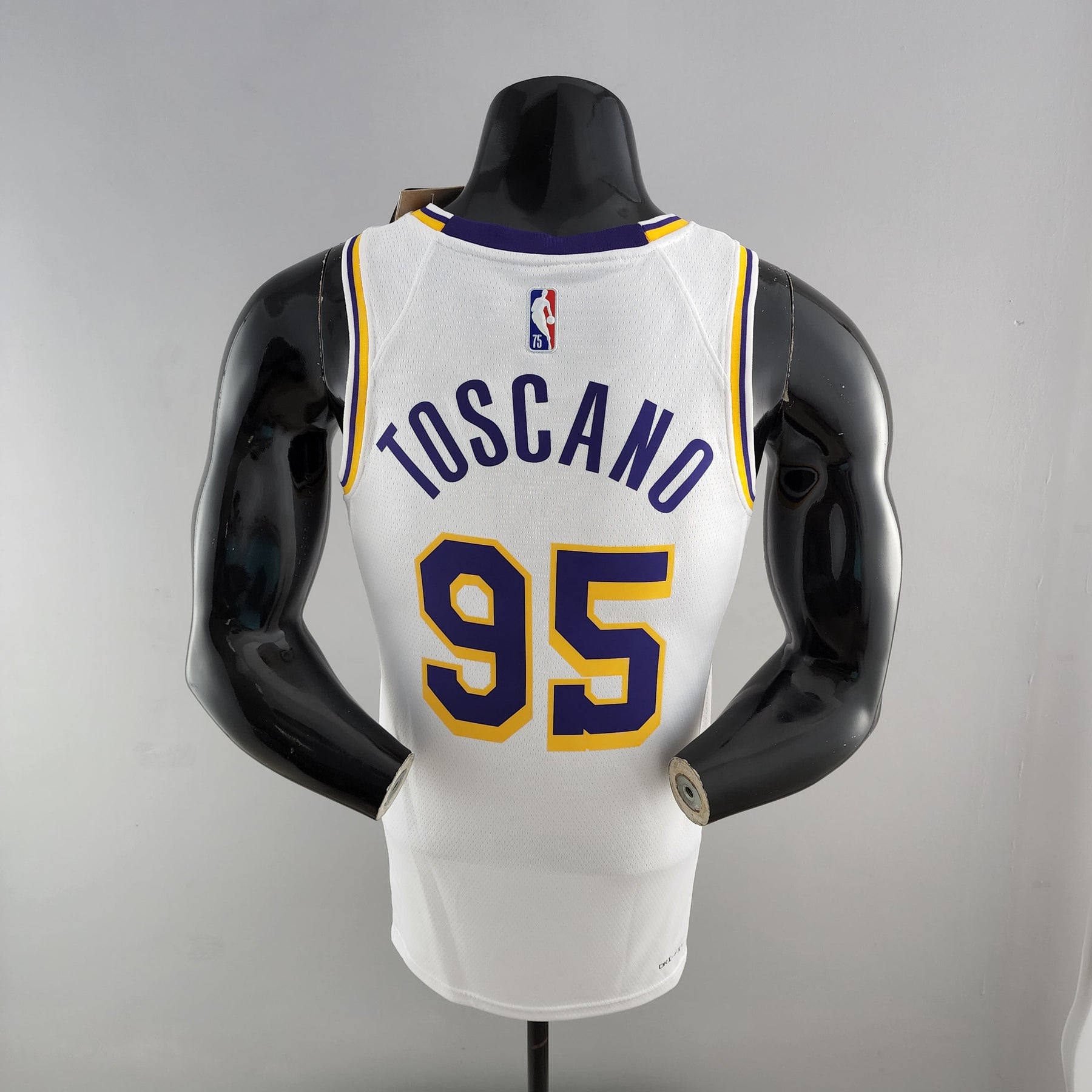 Camisa NBA Lakers #95 Toscano Branca 75° Aniversário - 23/24