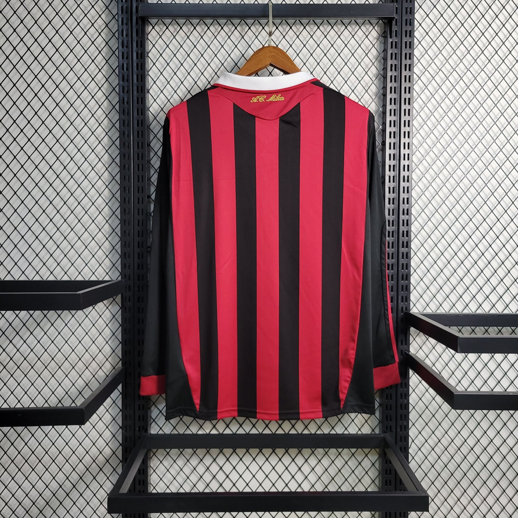 Camisa Milan Home 2009/10 - Versão Retrô Manga Longa