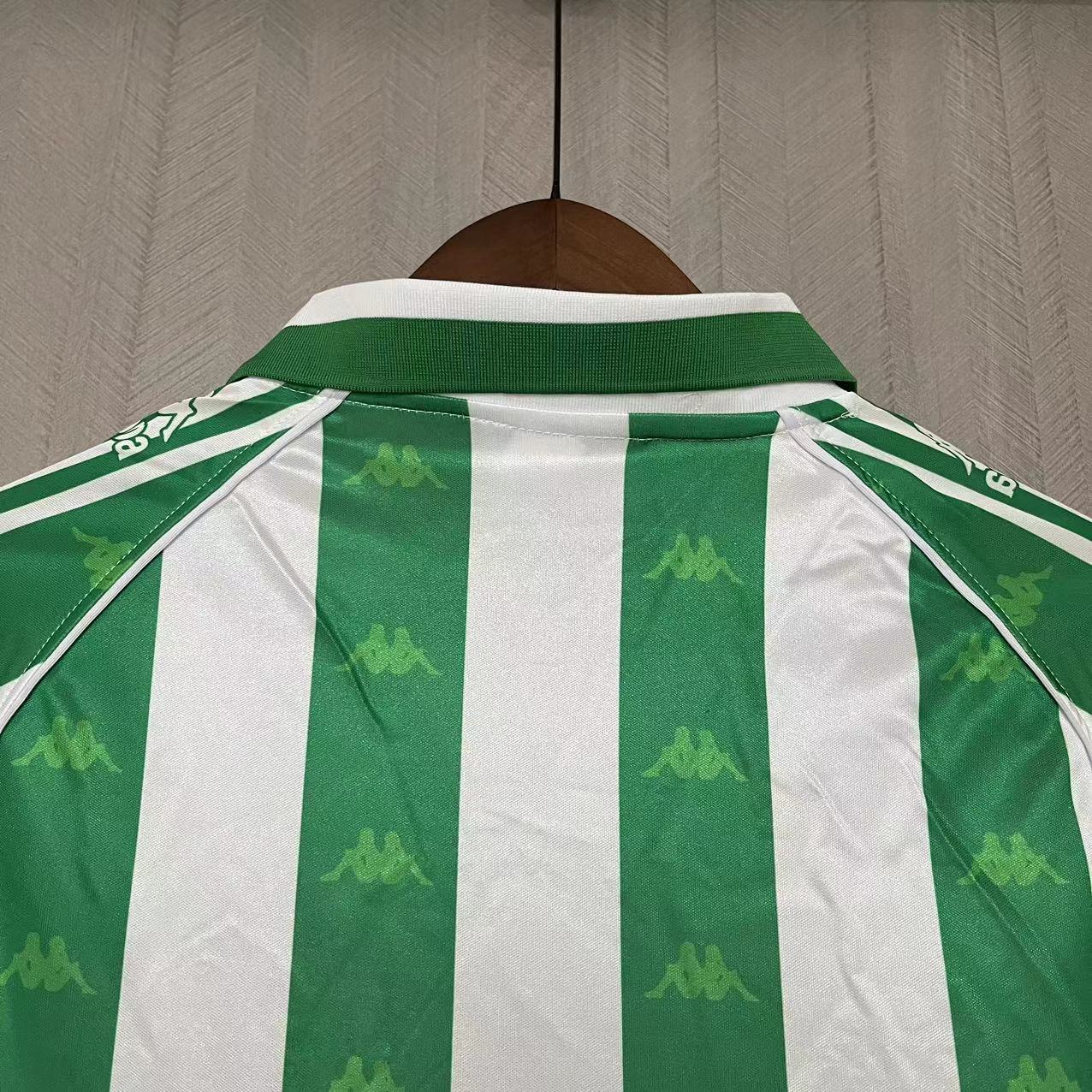 CAMISA RETRÔ REAL BÉTIS HOME MANGA LONGA 95/97