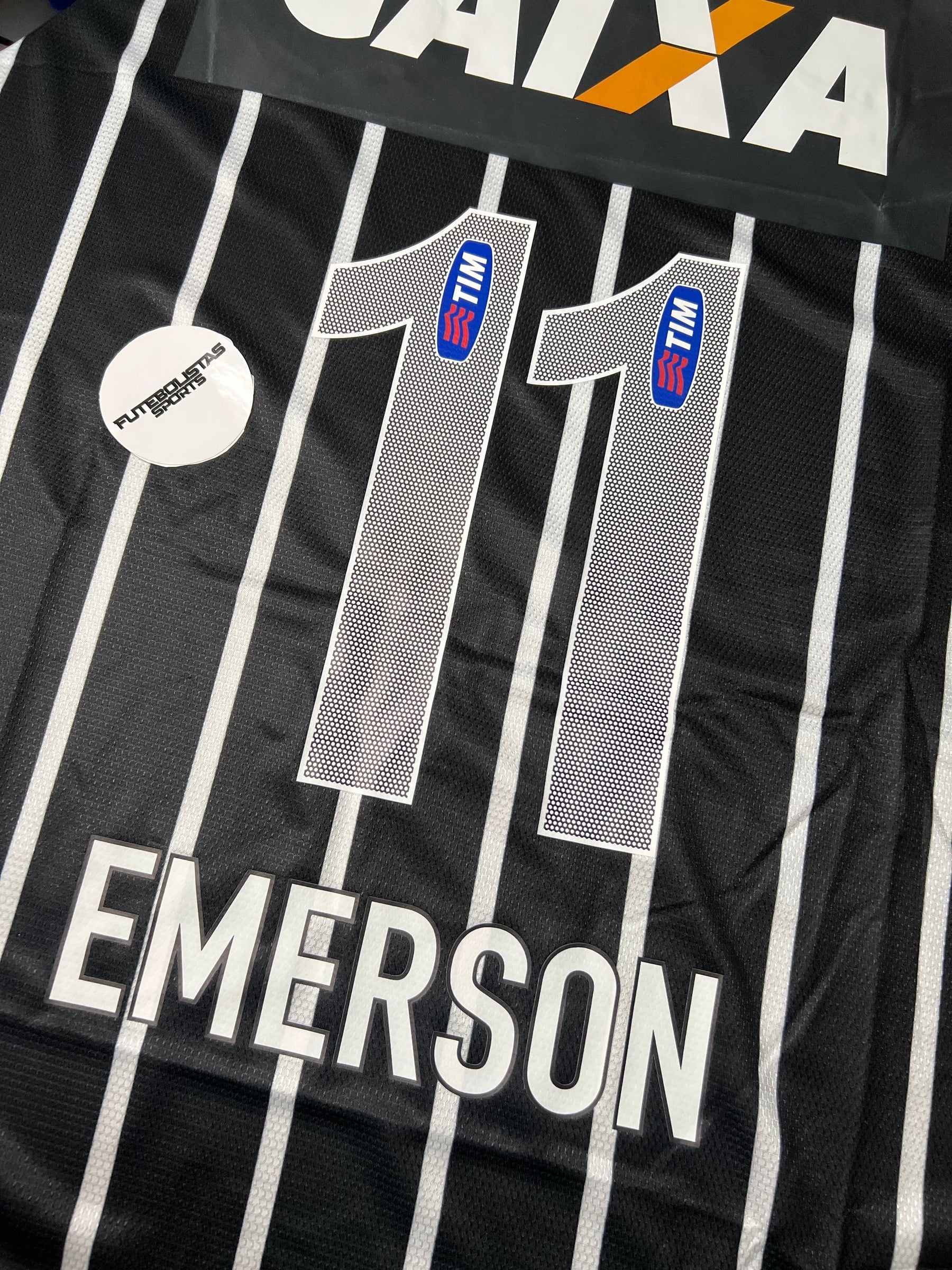 CAMISA RETRO TIMAO RESERVA 2013 PRETA/BRANCA MASCULINA