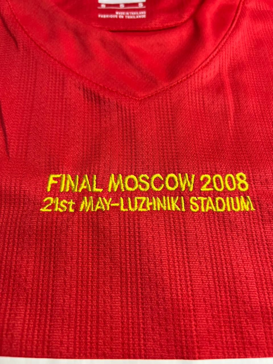 Camisa Retrô Manchester United 2007/08 Manga Longa Edição Champions League