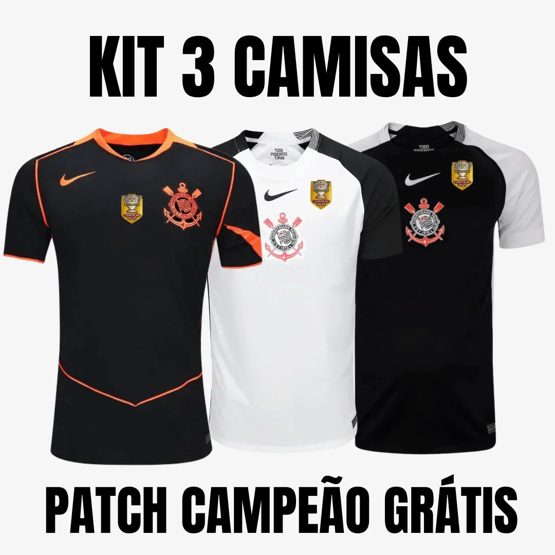 Kit Corinthians 2025 + Patch Campeão