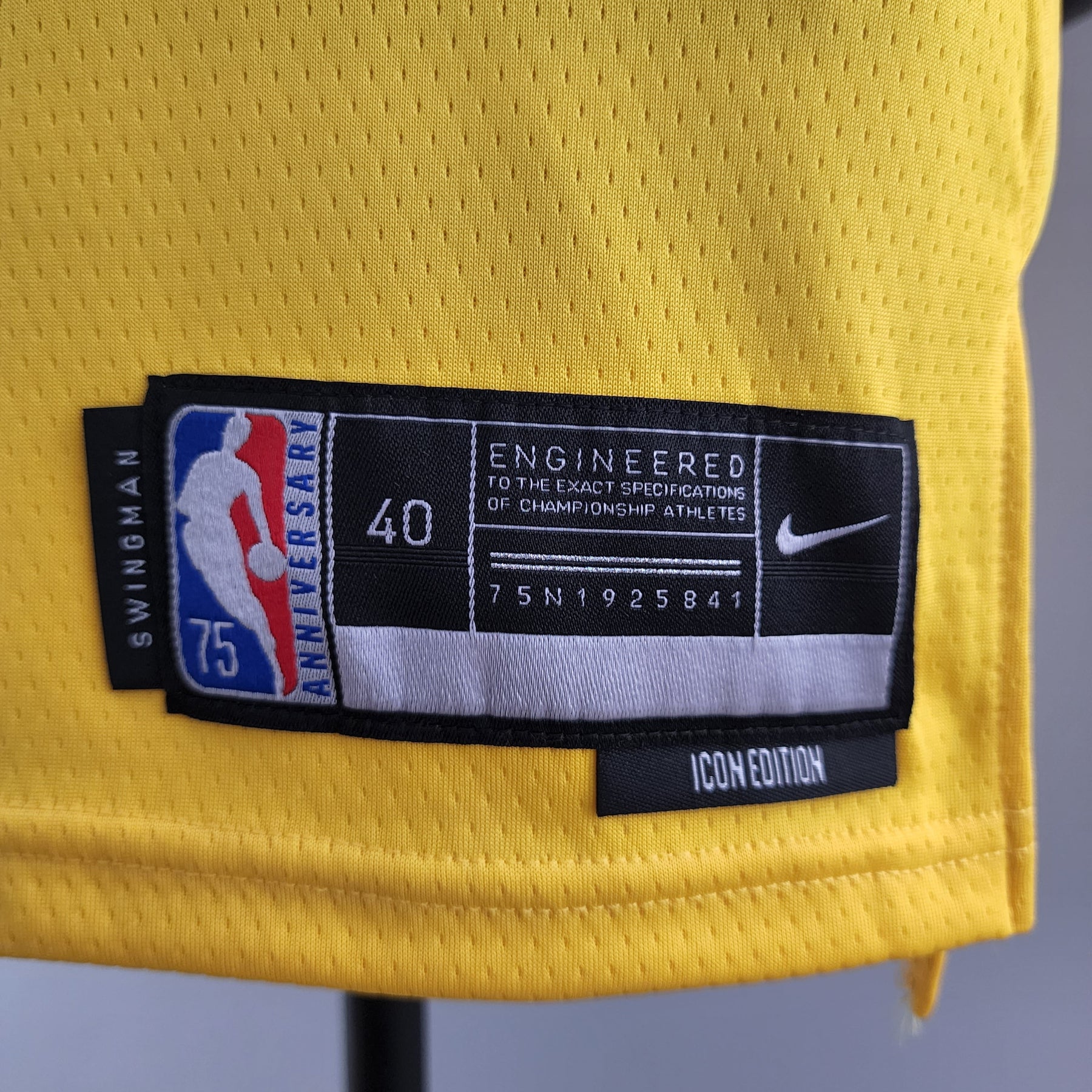 Camisa NBA Lakers #95 Toscano Amarela 75° Aniversário - 23/24