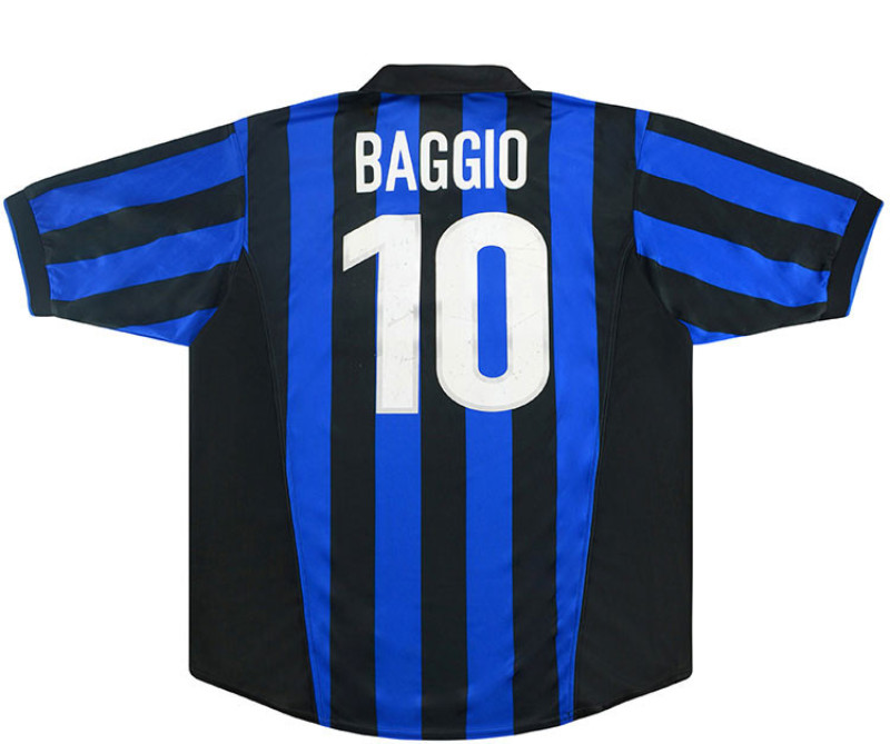 Camisa Retrô Inter de Milão 1998/99 Titular Azul/Preta
