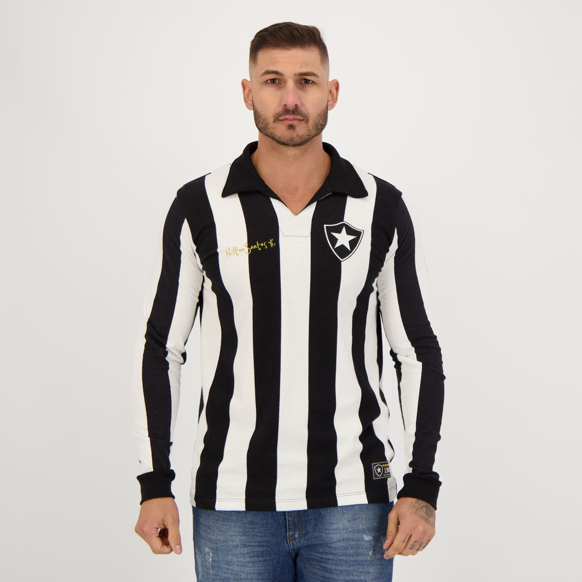 Camisa Botafogo Retrô Nilton 1962 Manga Longa