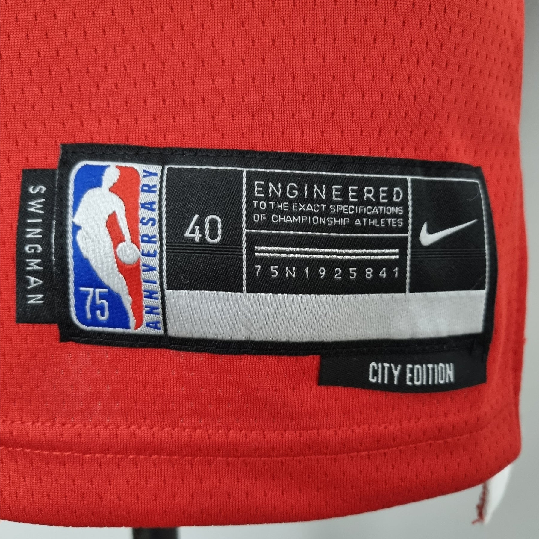Camisa NBA Chicago Bulls #23 Jordan - 75° Aniversário Red