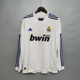 CAMISA REAL MADRID MANGA LONGA RETRÔ HOME 10/11