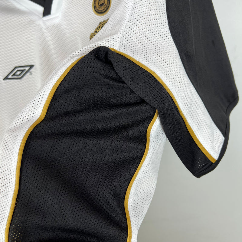 Camisa Retrô Manchester United 2001/02 100th (DUPLA FACE)