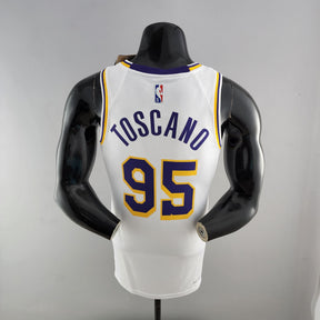 Camisa NBA Lakers #95 Toscano Branca 75° Aniversário  - 23/24