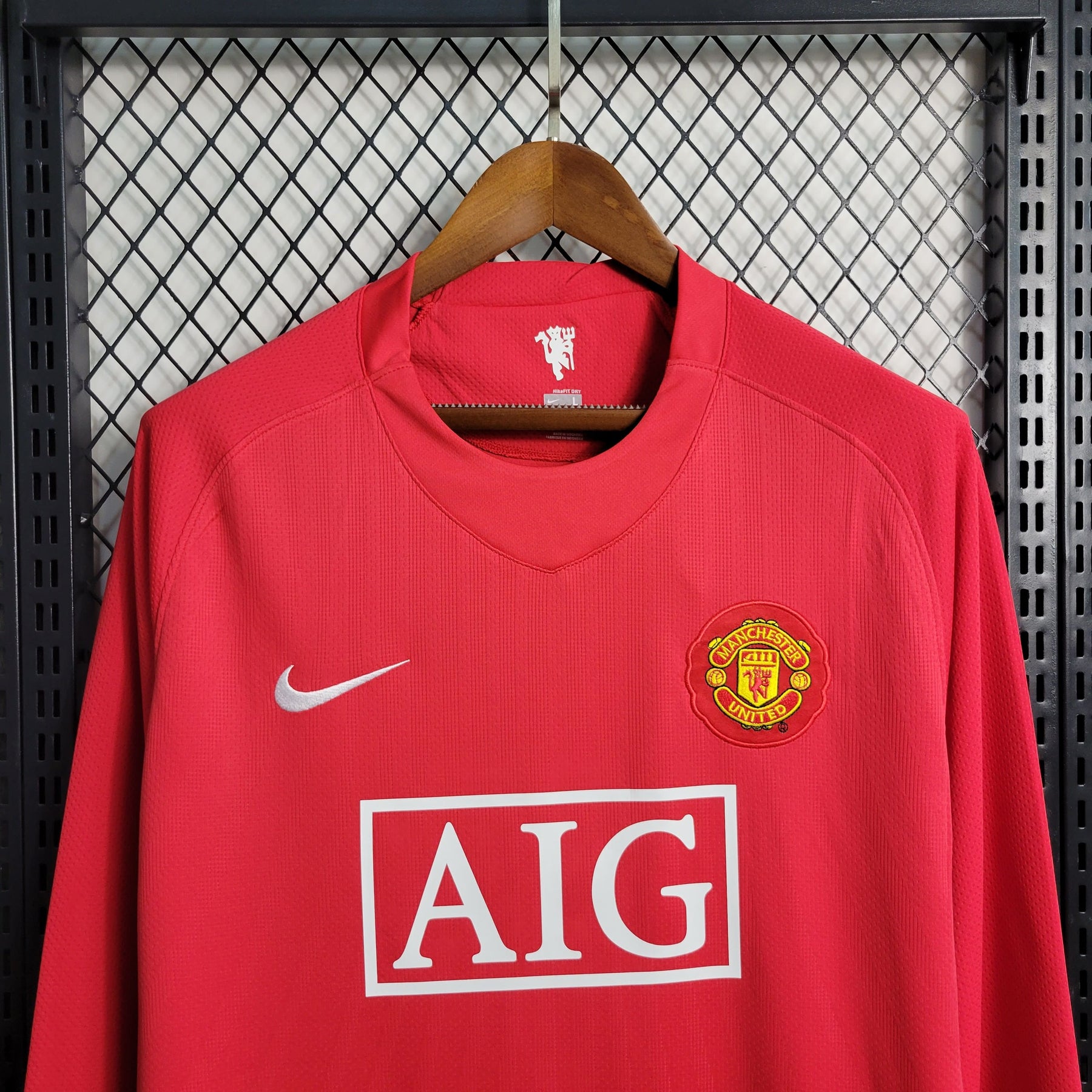 Camisa Manchester United Home 2007/08 - Versão Retrô Manga Longa