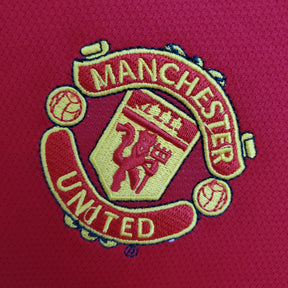 CAMISA RETRÔ MANCHESTER UNITED HOME MANGA LONGA 04/05