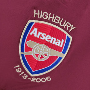 CAMISA RETRÔ ARSENAL HOME MANGA LONGA 05/06