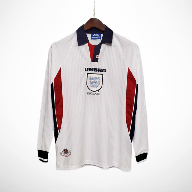 Camisa Inglaterra 98 - Versão Retrô Manga Longa