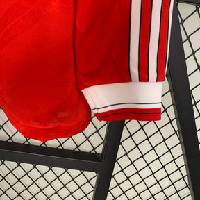 CAMISA RETRÔ MANCHESTER UNITED HOME MANGA LONGA 86/88