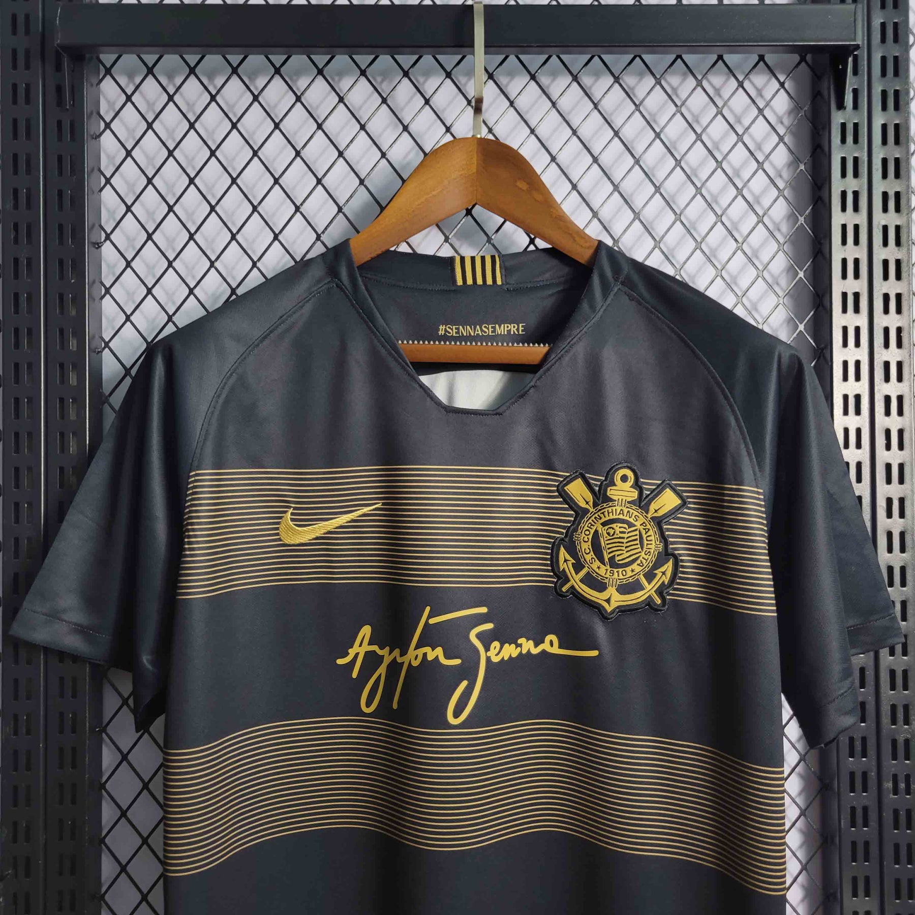 Camisa Corinthians II 18/19 Ayrton Senna - Versão Retrô