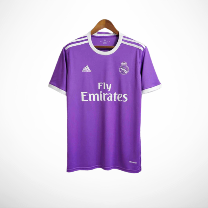 Camisa Real Madrid 17/18 Roxa - Versão Retrô