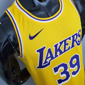 Camisa NBA Lakers #39 Howard Crew Neck Yellow - 23/24