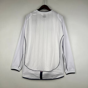 CAMISA RETRÔ INGLATERRA HOME MANGA LONGA 2002