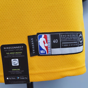 Camisa NBA Golden State Warriors #30 Curry - Retro Yellow