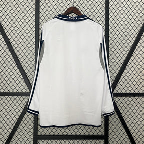 CAMISA REAL MADRID MANGA LONGA RETRÔ HOME 00/01