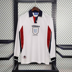 Camisa Inglaterra 98 - Versão Retrô Manga Longa