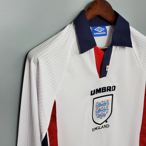 Camisa Inglaterra 98 - Versão Retrô Manga Longa