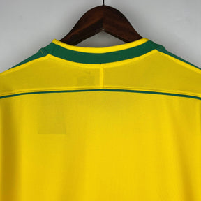 CAMISA RETRÔ MANGA LONGA BRASIL HOME 97/98