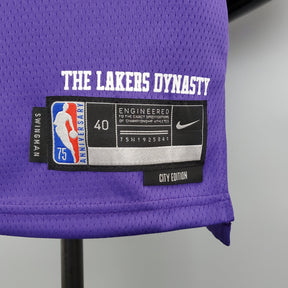 Camisa NBA Lakers #23 James City Edition Purple - 23/24