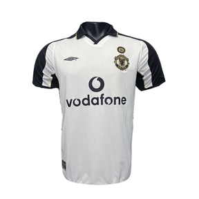 Camisa Retrô Manchester United 2001/02 100th (DUPLA FACE)