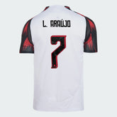 Camisa Adidas Flamengo 2025/26 II DE L. ARAÚJO N° 7