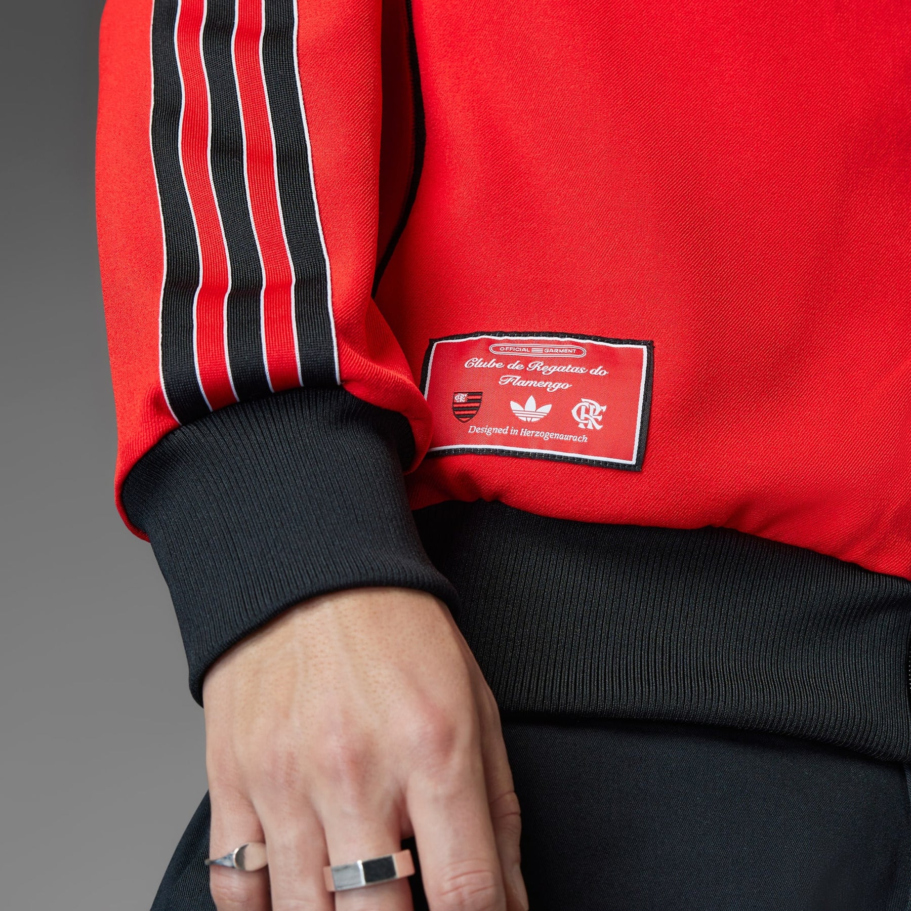 Jaqueta Icons CR Flamengo Vermelho Adidas