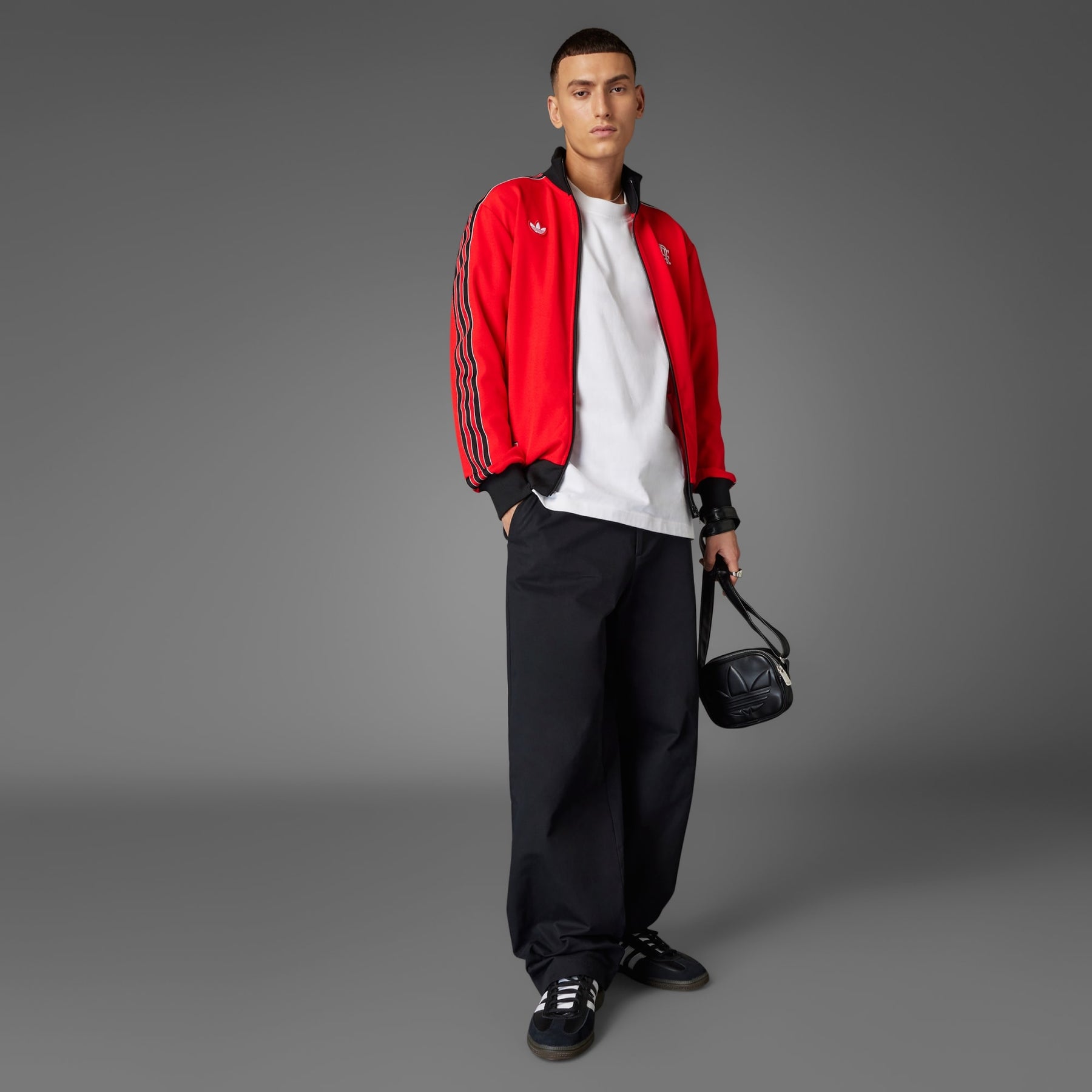 Jaqueta Icons CR Flamengo Vermelho Adidas