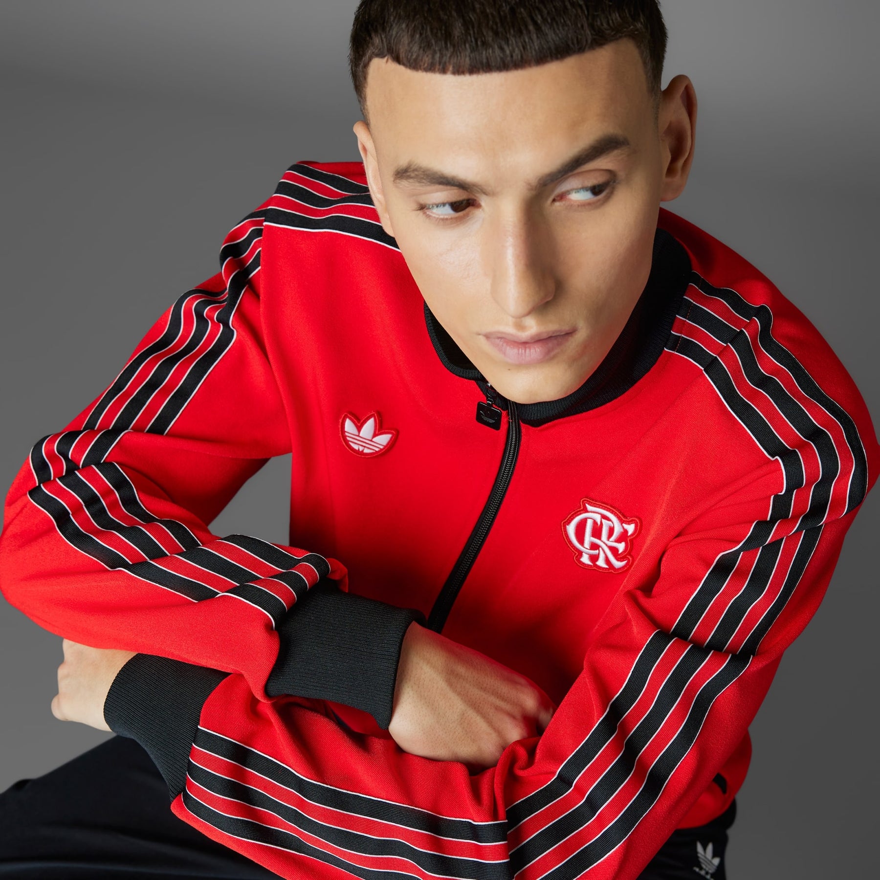 Jaqueta Icons CR Flamengo Vermelho Adidas