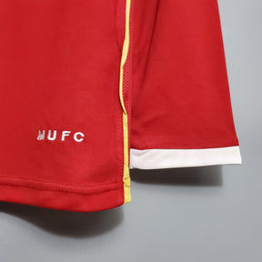 CAMISA RETRÔ MANCHESTER UNITED HOME MANGA LONGA 06/07