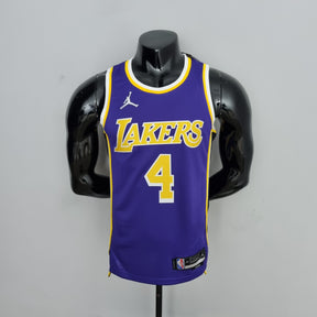 Camisa NBA Lakers #4 Rondo Purple 75° Aniversário- 23/24