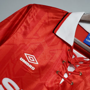 CAMISA RETRÔ MANCHESTER UNITED HOME 92/94