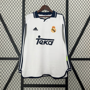 CAMISA REAL MADRID MANGA LONGA RETRÔ HOME 00/01