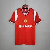 CAMISA RETRÔ MANCHESTER UNITED HOME 1985